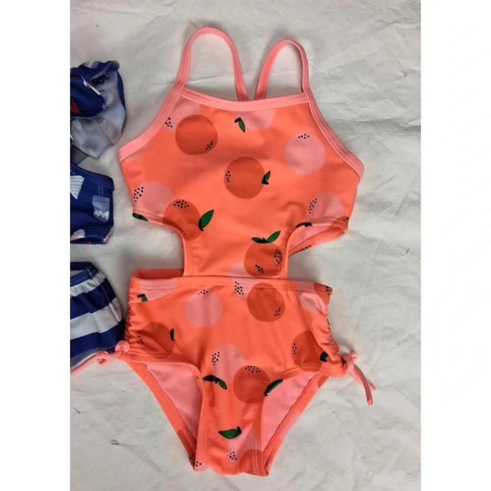 Baby Girl Swimsuit Lot 12 18 Mos Cat & Jack Carter's Flamingo Popsicle Bikini‎